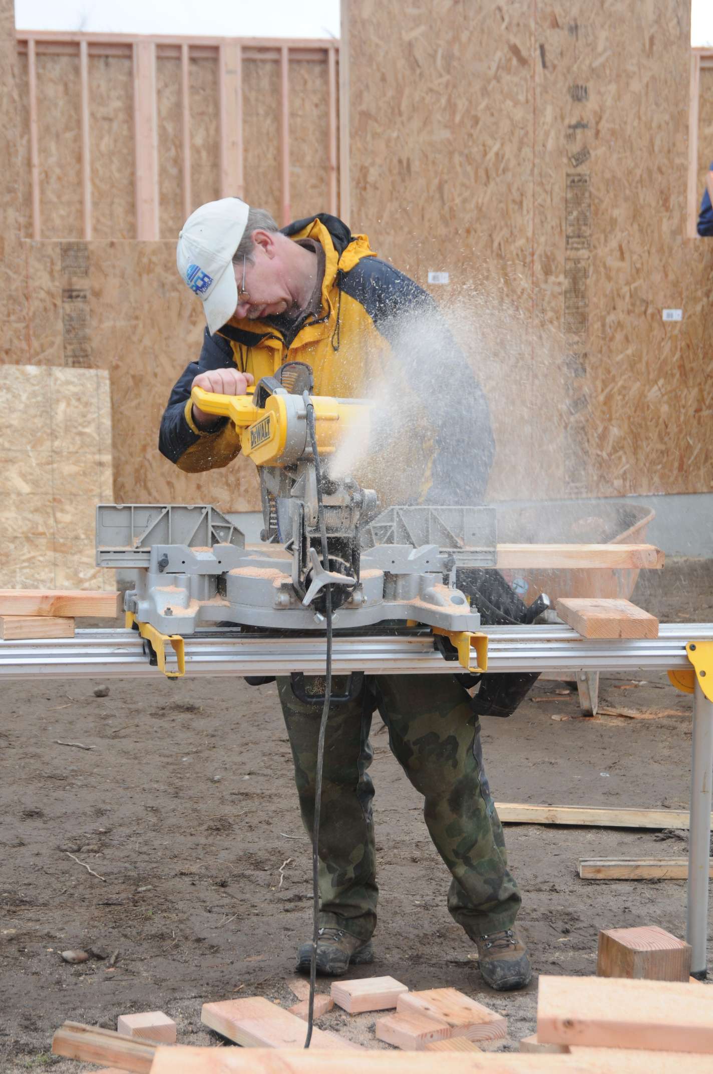 Volunteer on the Construction Site