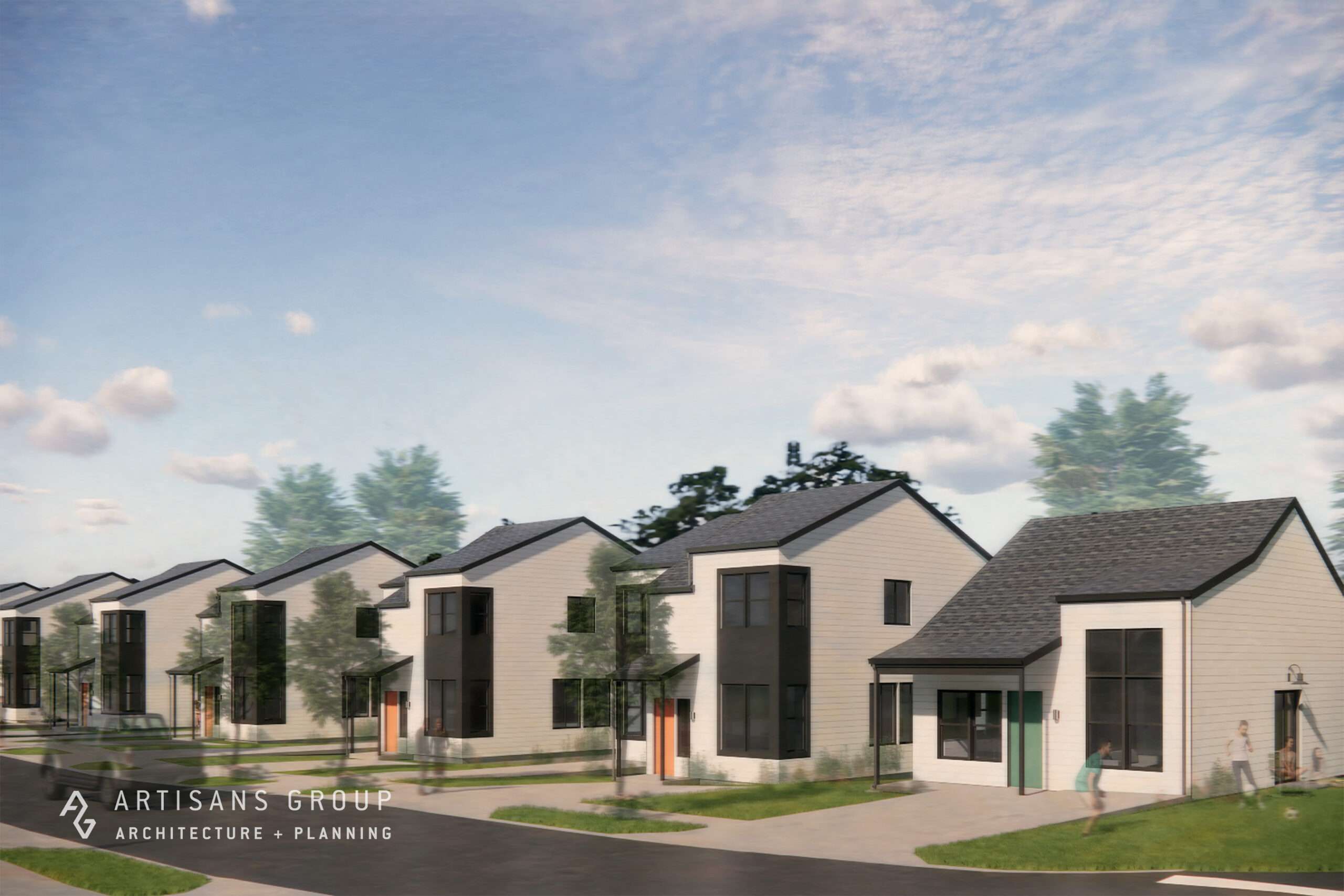 Architectural rendering of homes at Mill Crossing in Yelm